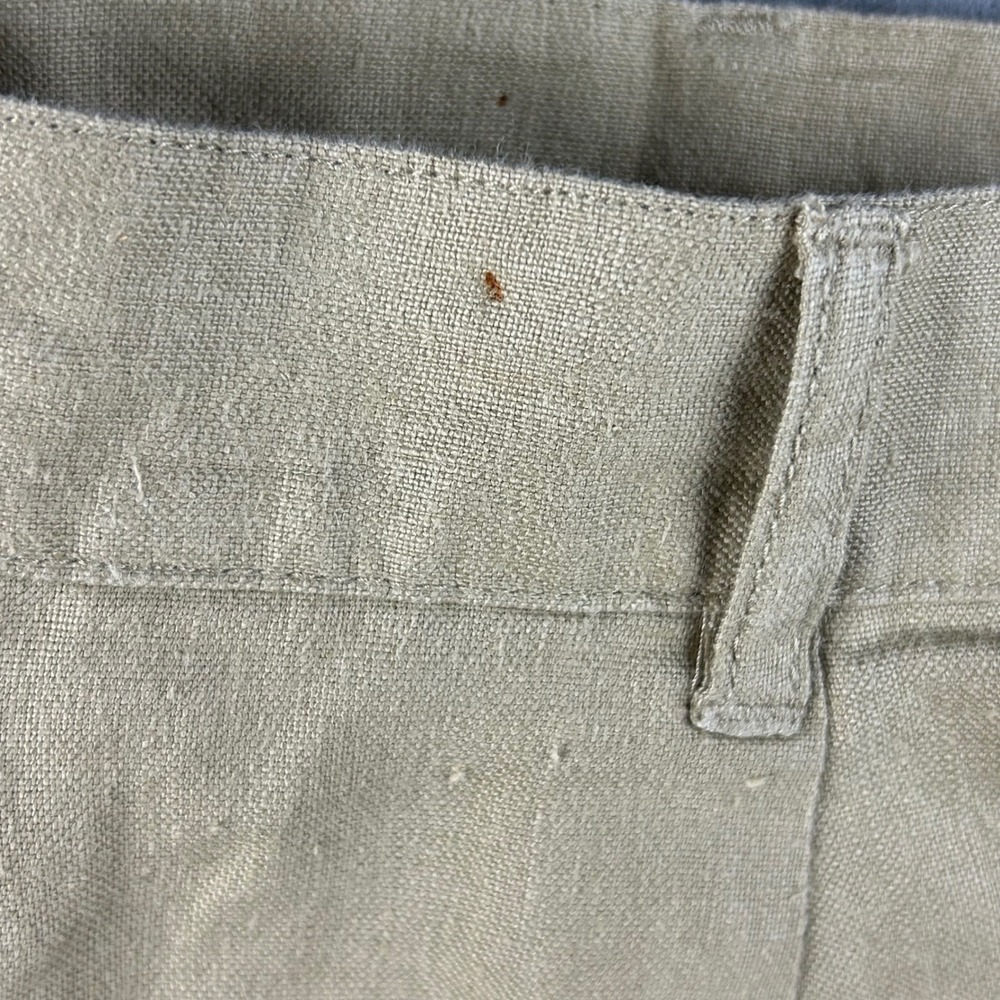 Jos. A. Bank Shorts Mens 36 Tan Pleated 100% Linen Sportswear Casual Classic - Picture 15 of 15